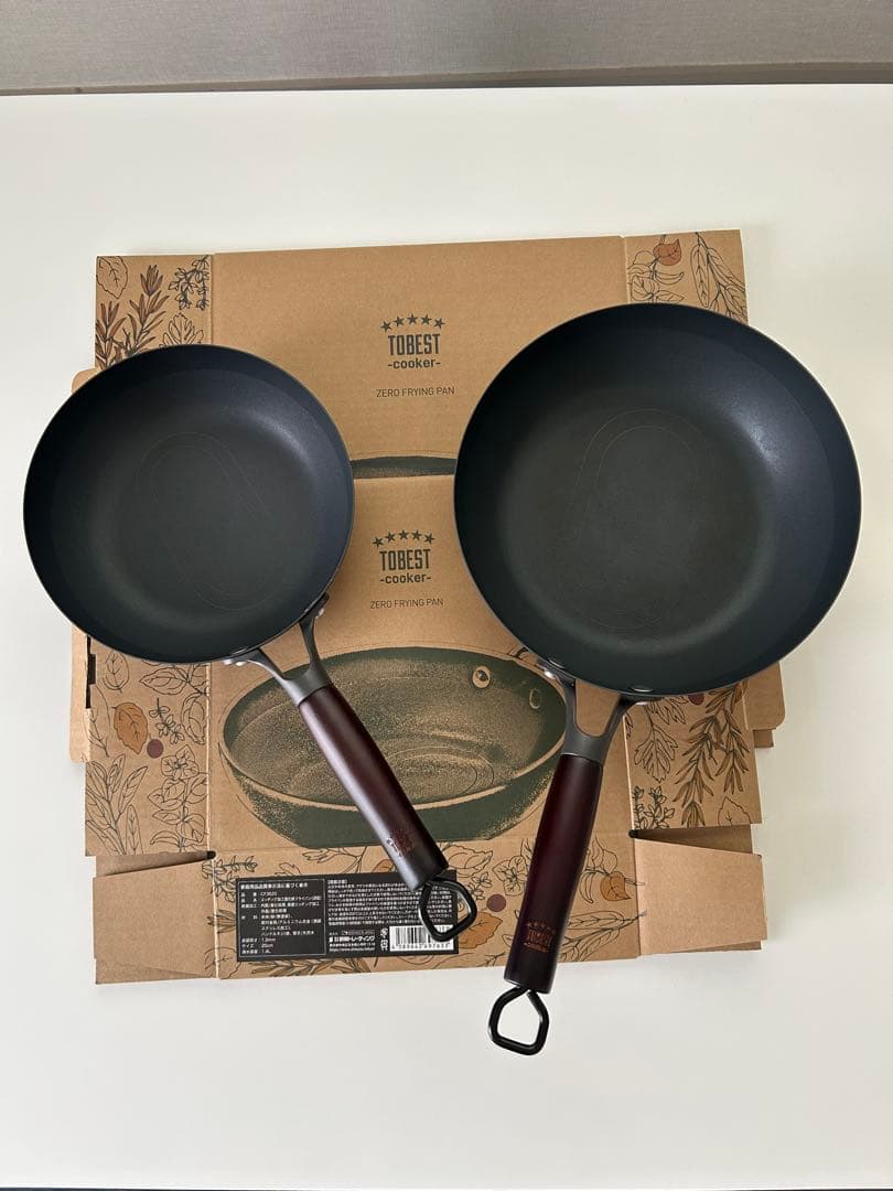 Makuake TOBEST ゼロフライパン 2個(20cm、24cm) 中古品 - メルカリ