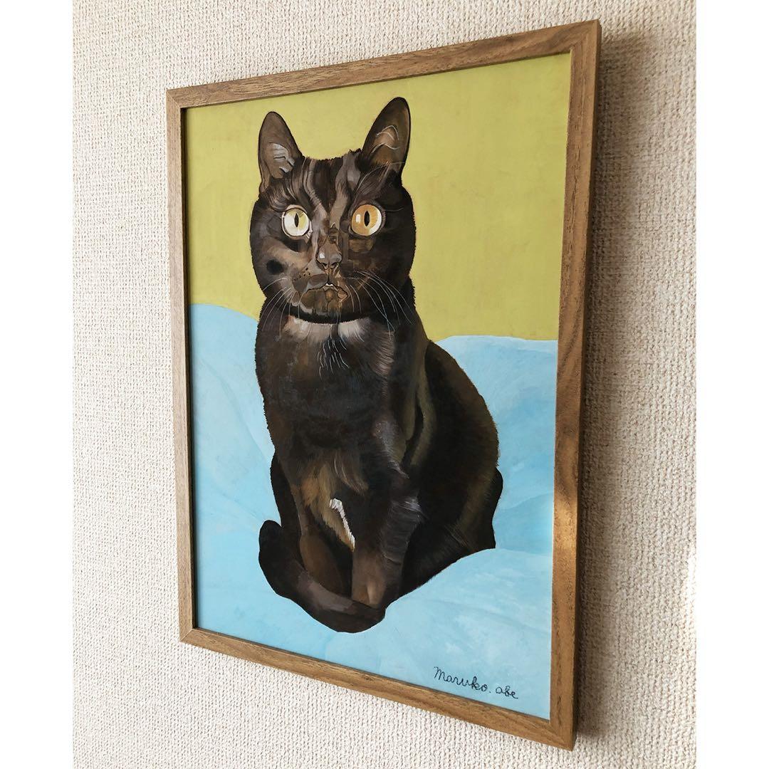 《送料無料》原画「クルタ」猫イラスト