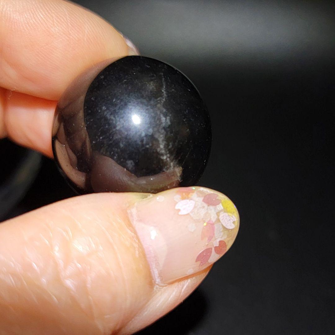 最強【新品】天然モリオン 七星陣 ☆ 約20ミリスフィア ☆ 製台座つき