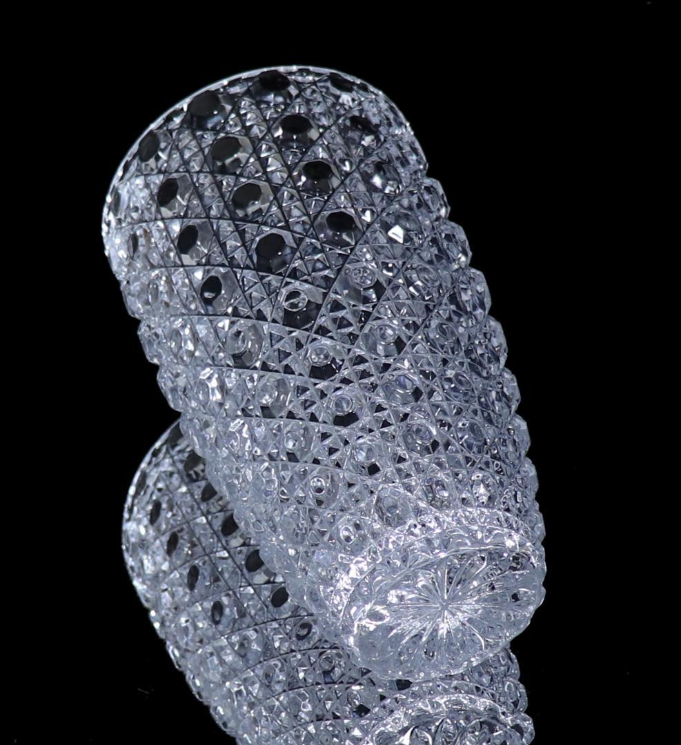 オールド・バカラ 大型花瓶 ディアマン・ピエーリー 20.8cm 1.3kg