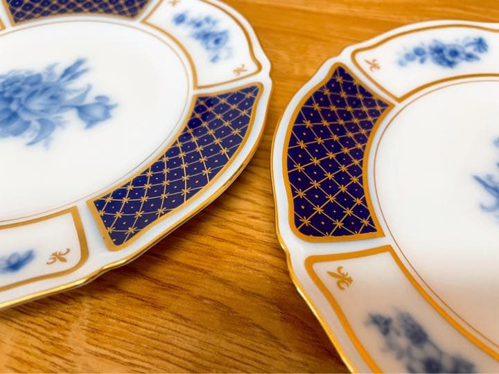 大倉陶園 ブルーインペリアル 中皿 ブルーインペリアル ペア プレート