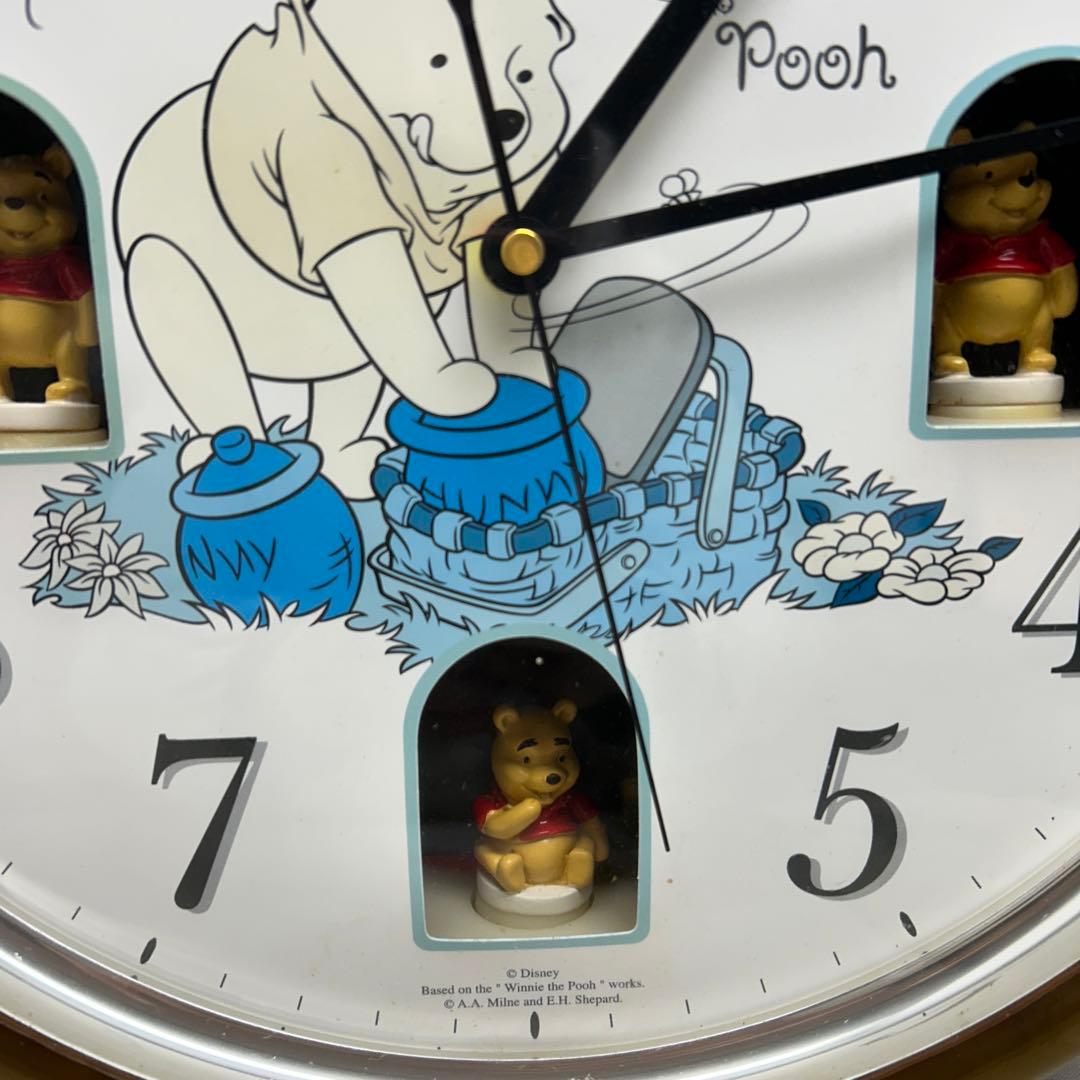 くまのプーさん 壁掛け時計 からくり時計 - メルカリ