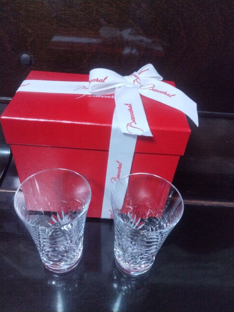 新品Baccarat クリスタルグラス 2個セット(グラスジャパン)ボックス