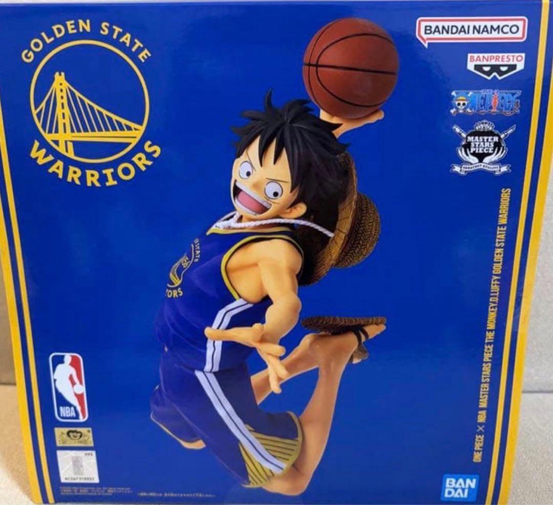 ワンピースベースショップ NBA ウォーリアーズ ルフィ フィギュア 未