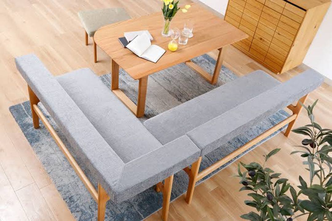 LIVING HOUSE MOCOA ソファー　L字　モコア　リビングハウス MOCOAの通販