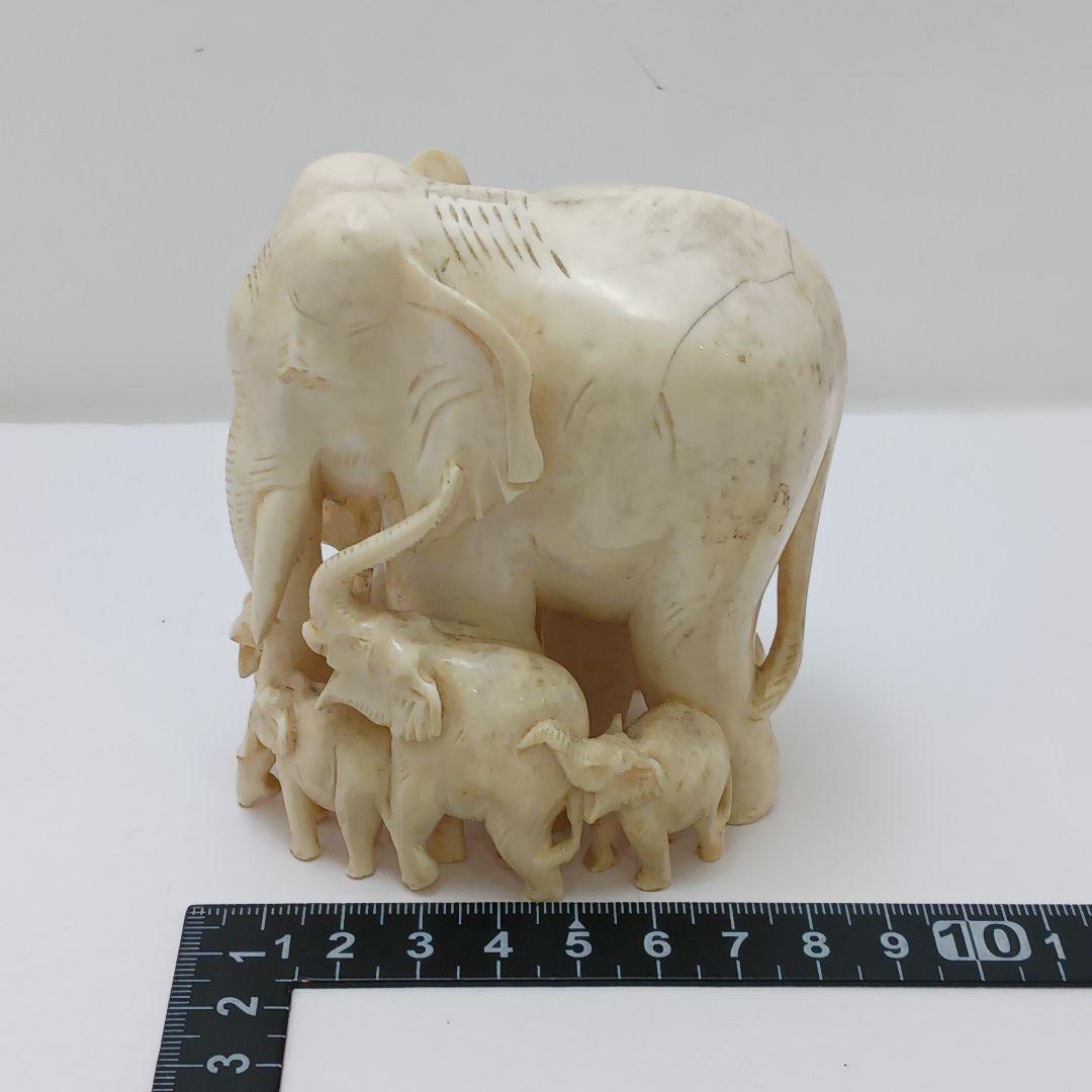 Y2555 高級彫刻 象モチーフ 置物 オブジェ 重量318.2g - メルカリ