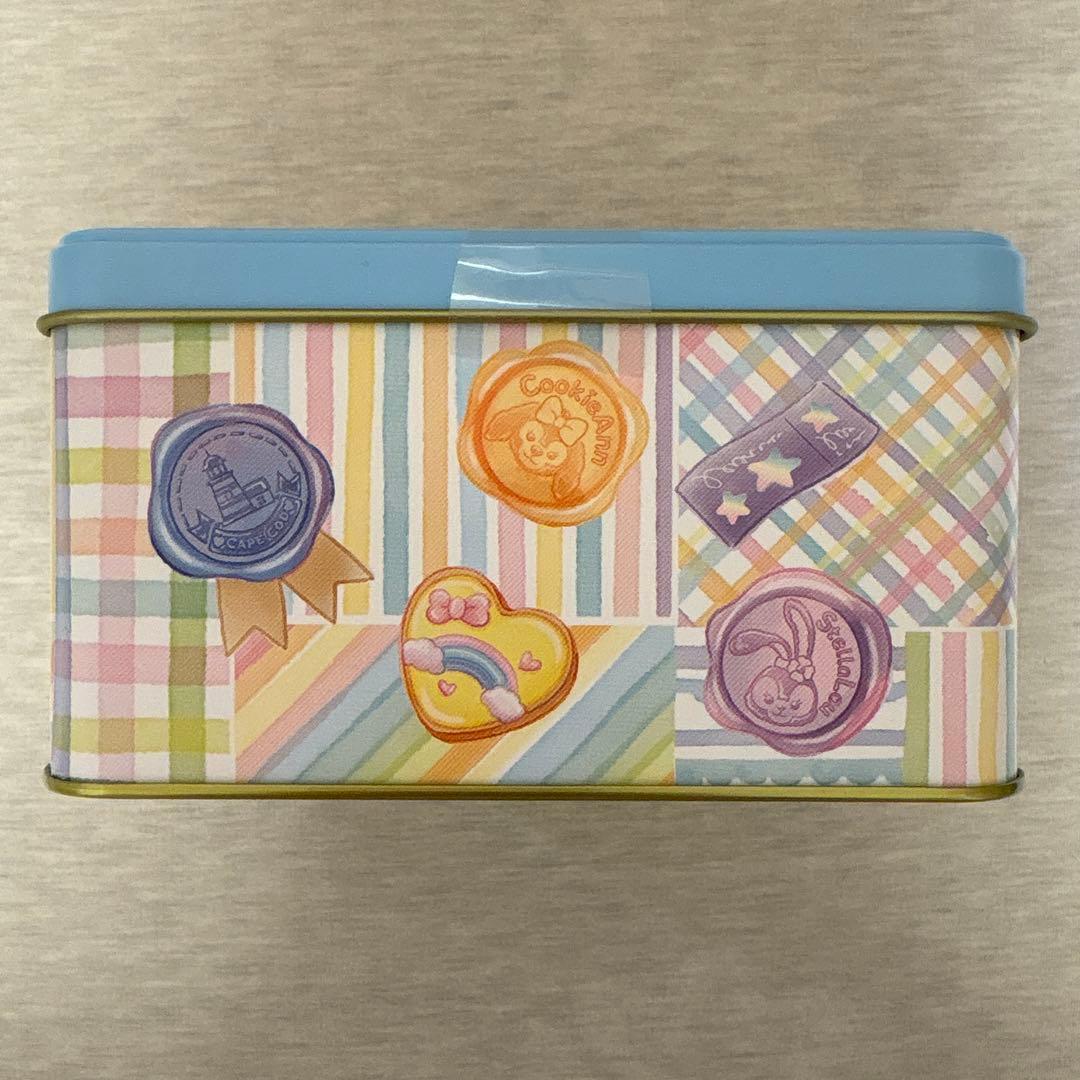 本文必読】ダッフィー ポテトスナック缶（中身入り） ハートフェルト