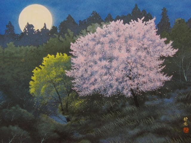 加藤邦元、【花宵の森】、希少な額装用画集より、美品、新品額装付