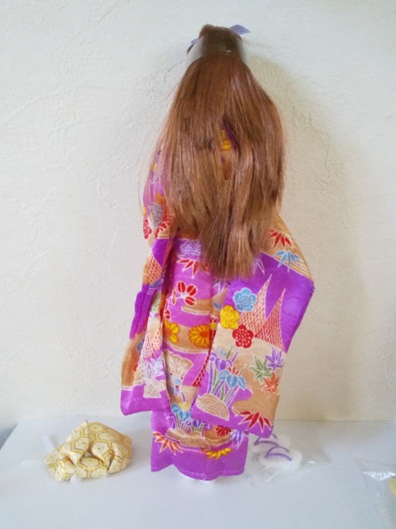 箱無し新品❤超希少1995年発売❤旧タカラジェニー　着物紫フルセット