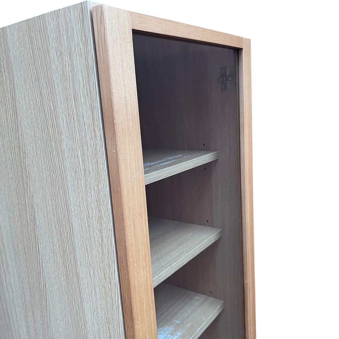 無印良品 廃盤品 タモ材 食器棚 カップボード キャビネット　43.5cm 収納