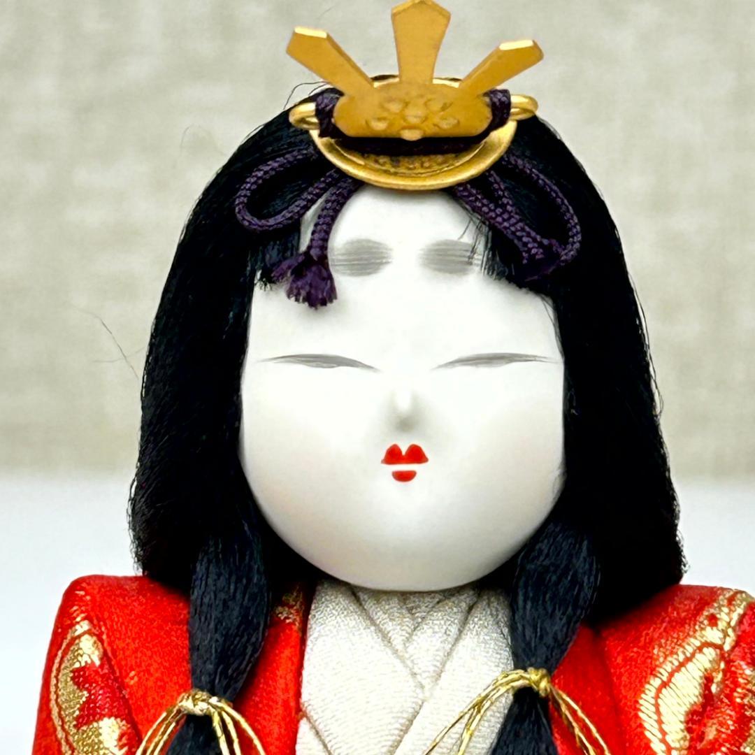 東玉 鈴木賢一作 江戸木目込雛人形 親王飾り 寿々喜雛 男雛と