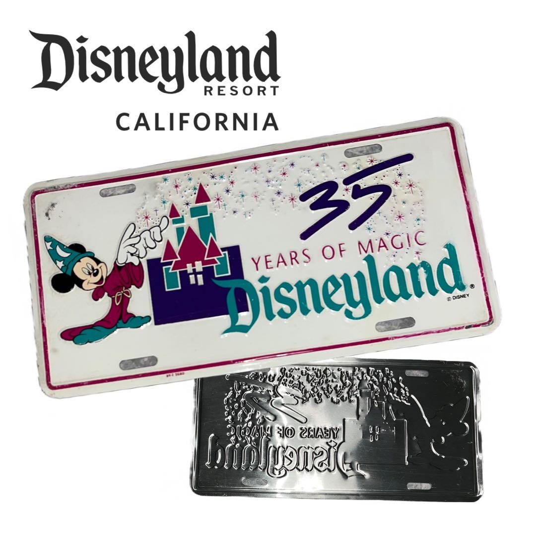 限定値下げ中】カリフォルニアディズニー 35周年限定ナンバープレート