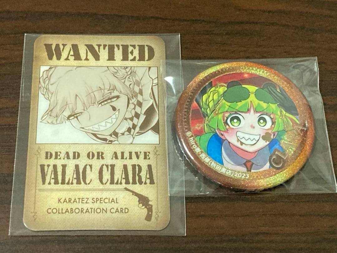 入間くん 魔フィア クララ 缶バッジ カード カラ鉄 - メルカリ