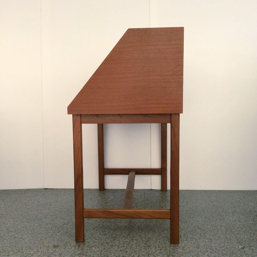 ライティングビューロー W90 マグネット式扉 引出し2ヵ所 ブラウン系