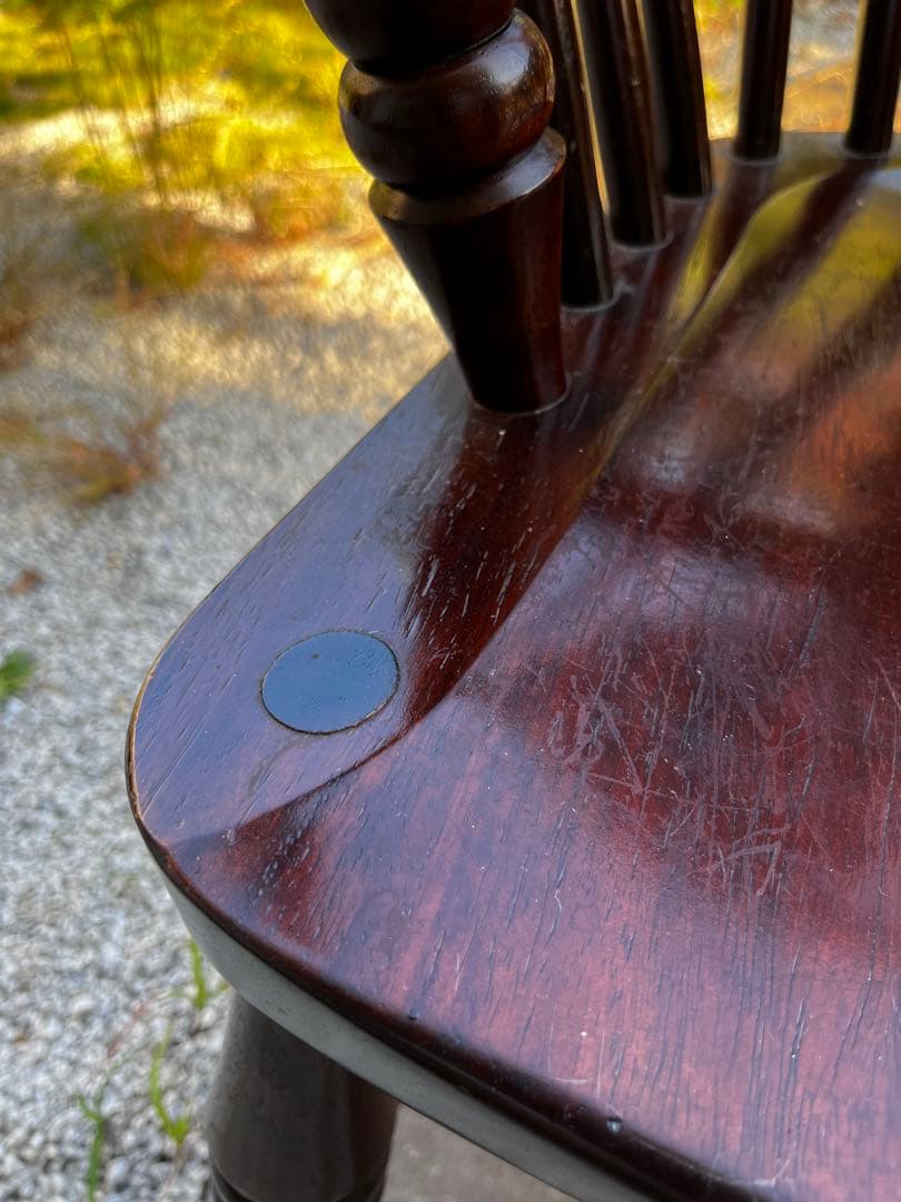 希少 九州民藝家具 ウィンザーチェア ミズメザクラ 無垢材 つくし