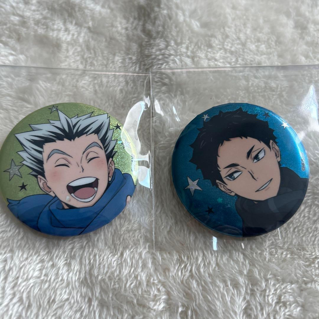 ハイキュー!! コスモワールド ホログラム缶バッジ 木兎光太郎 赤葦京治