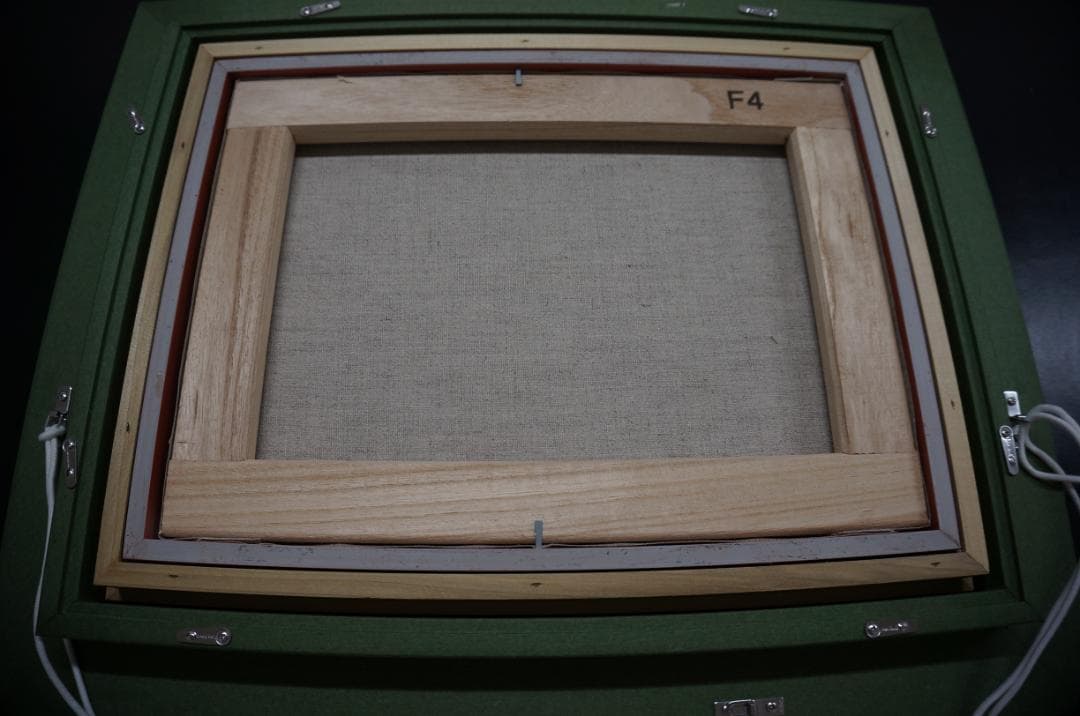 0002 絵画 幻想的 ピンク 額縁 - メルカリ