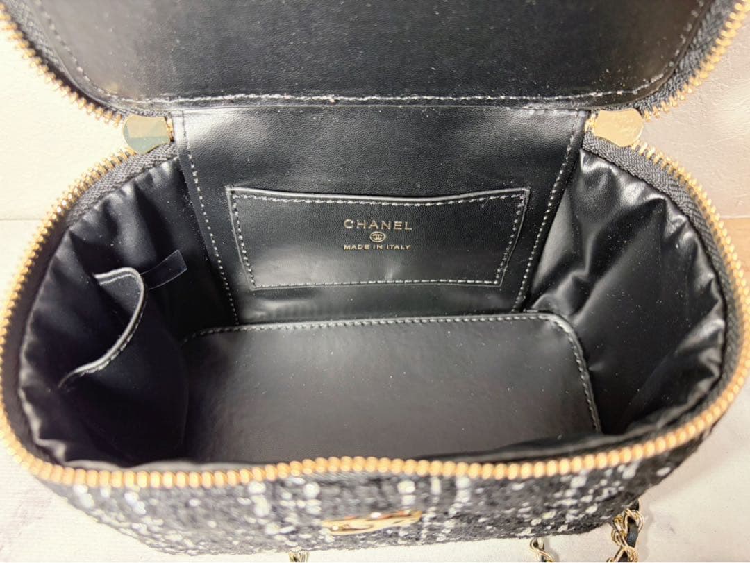 CHANEL シャネル ノベルティ チェーン ショルダーバッグ ツイード