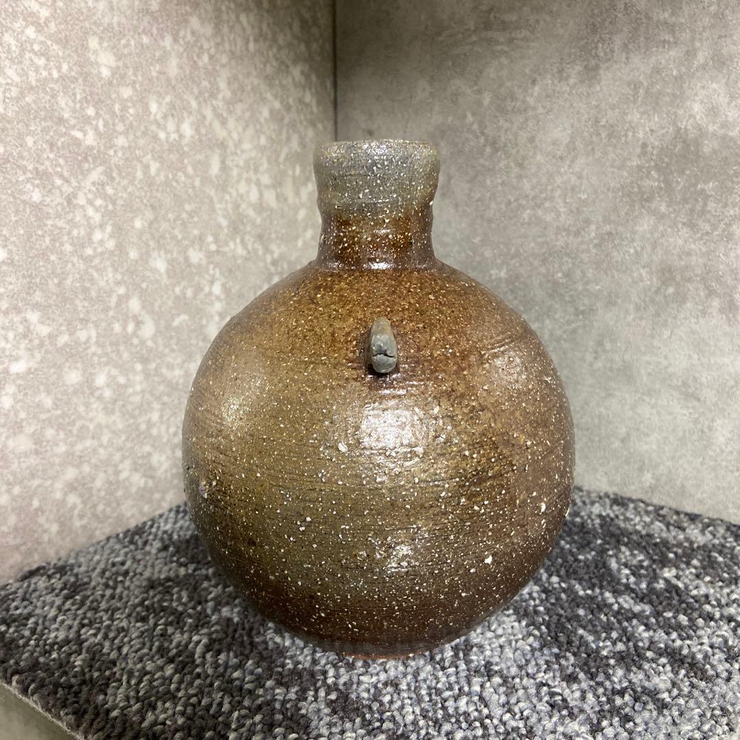 備前焼　坂井良平　羽付丸花入　花器　花瓶　一輪挿し　天使　エンジェル　インテリア