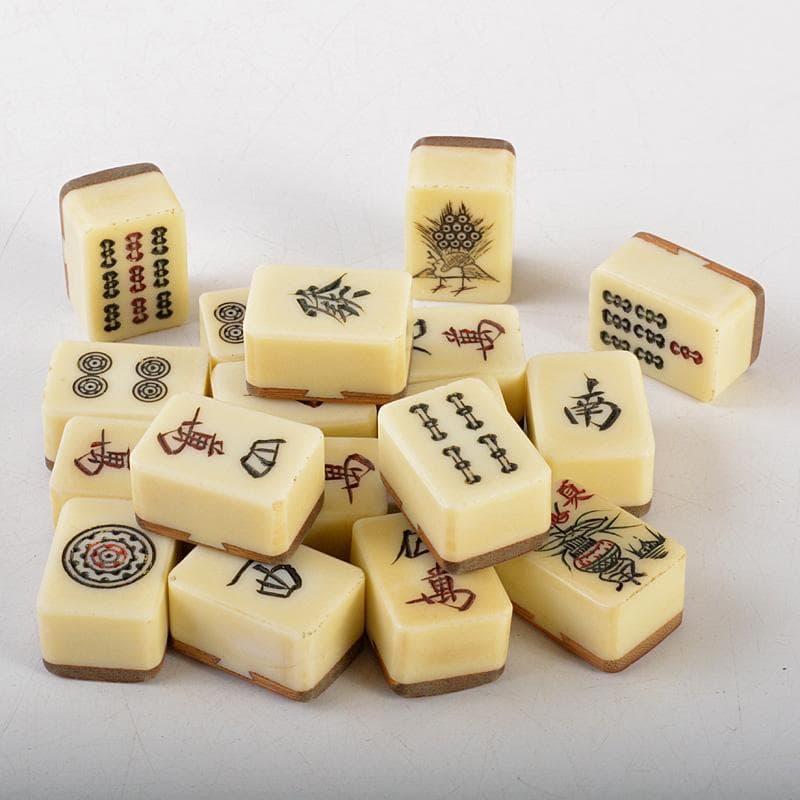 eyeknow74 様専用 竹嵌 練物牌 背竹牌 麻雀牌 木箱付 V 6552 - メルカリ