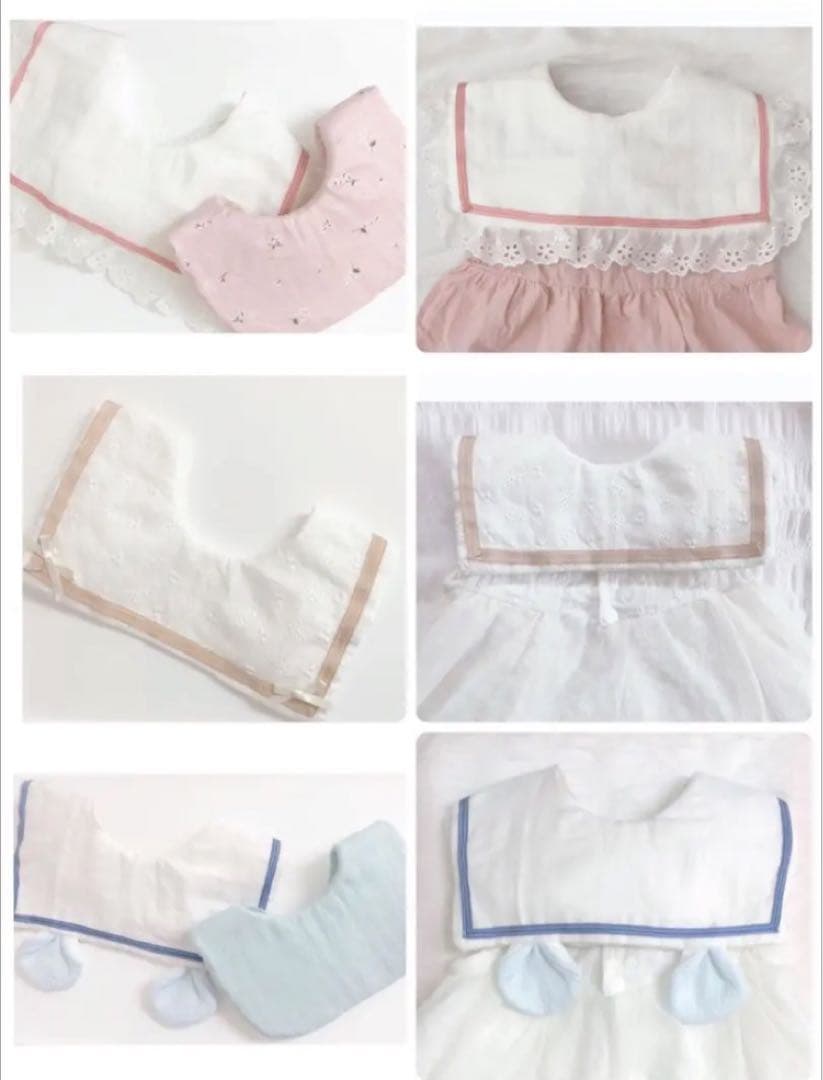 ハンドメイドスタイ　うさみみセーラースタイ　yuki様