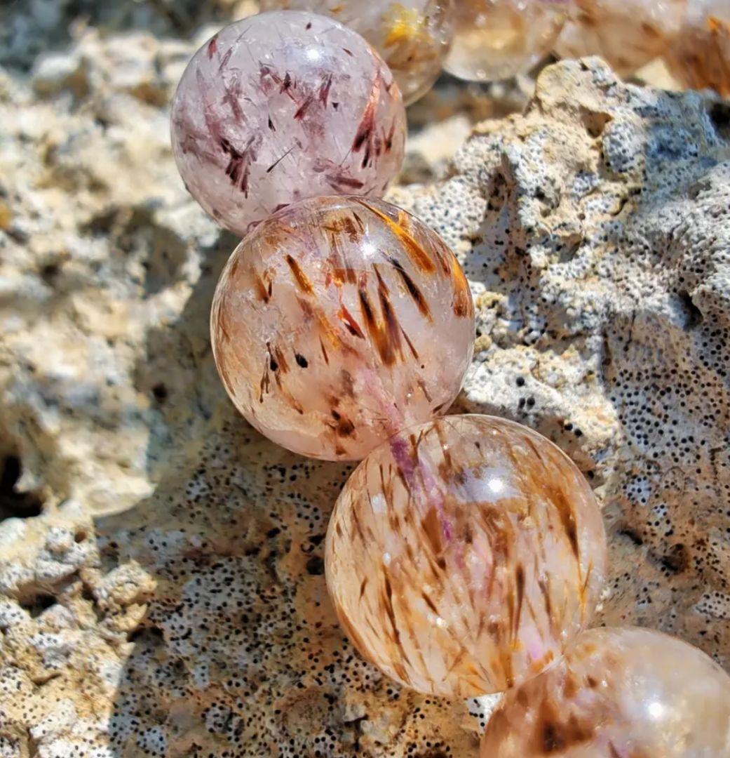 カコクセナイトインアメジスト スーパーセブン K00648 天然石