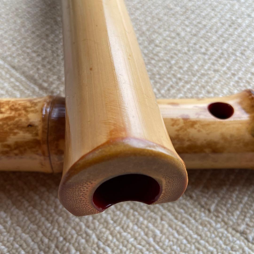 146 値下げ 尺八 一尺八寸管 一城銘ニ印 金唄口 - メルカリ