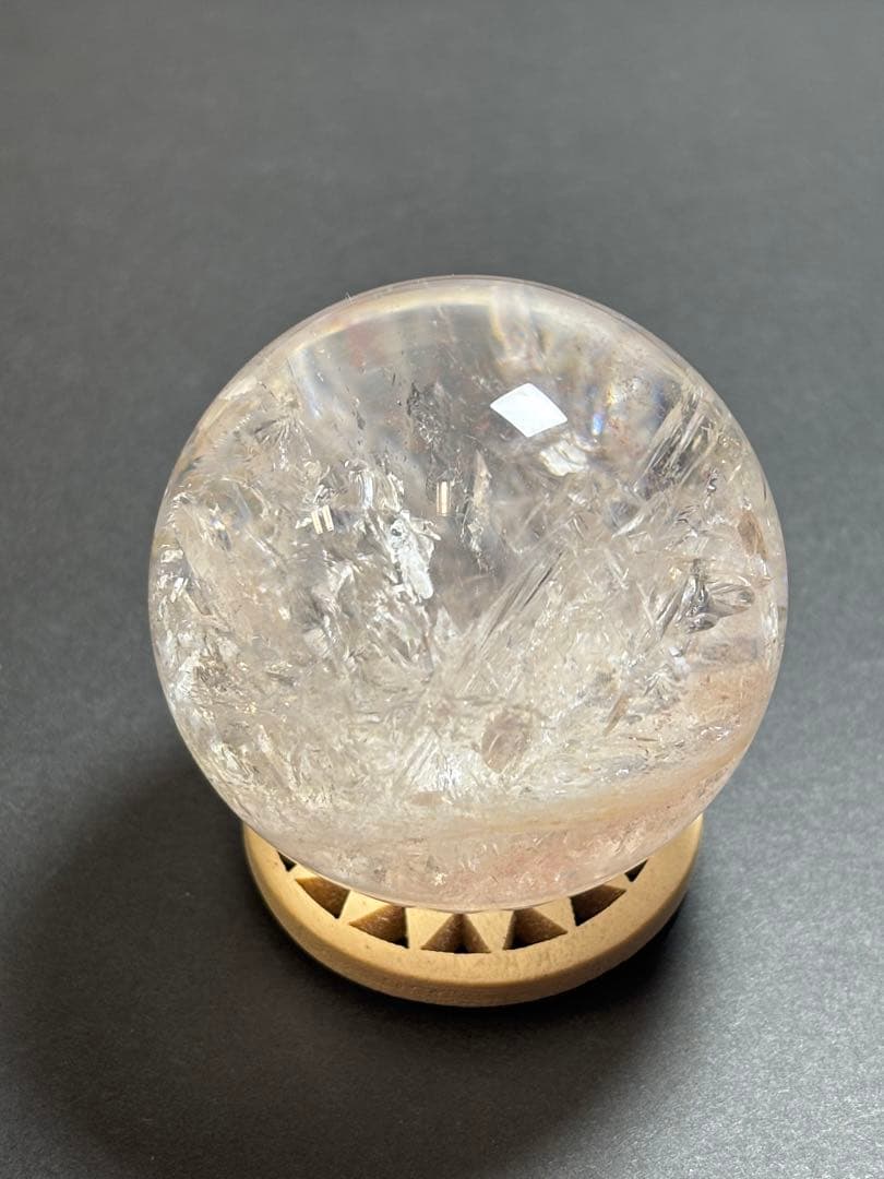 ピンクアゼツライト　スフィア　4.46cm お買得　天然石