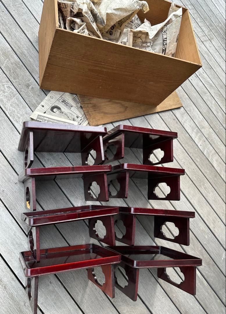 木曽漆器 春慶塗 お膳 8客 - メルカリ