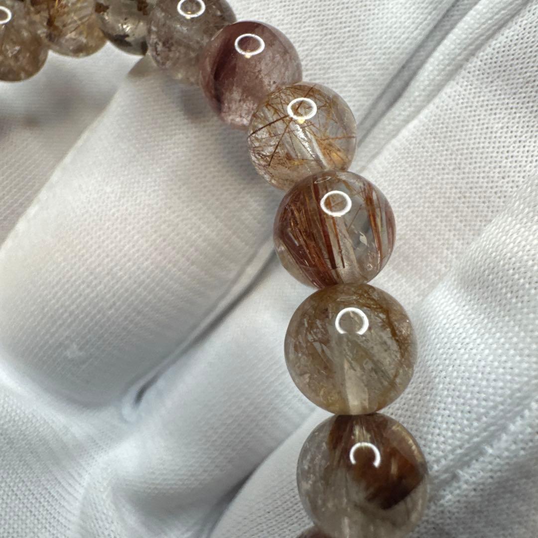 【高品質】ガーデンルチルクォーツ 7.6mm 透明感抜群