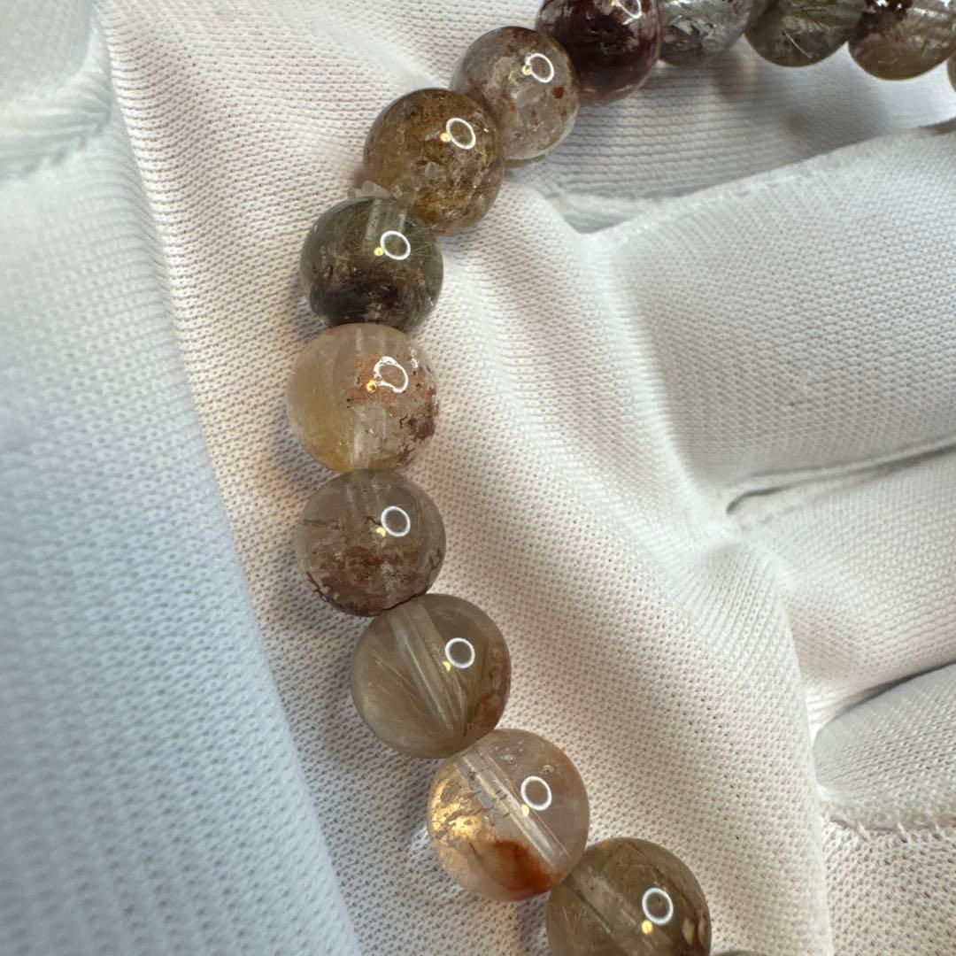 【高品質】ガーデンルチルクォーツ 7.6mm 透明感抜群