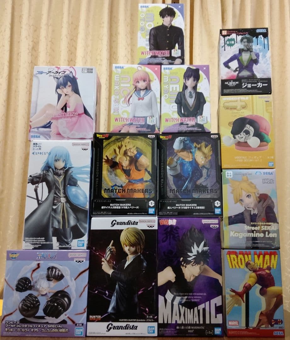 プライズフィギュア　まとめ売り　14種 ワンピ/ナルト/ H×H/着せ恋/初音ミク他 プライズフィギュア14体まとめ