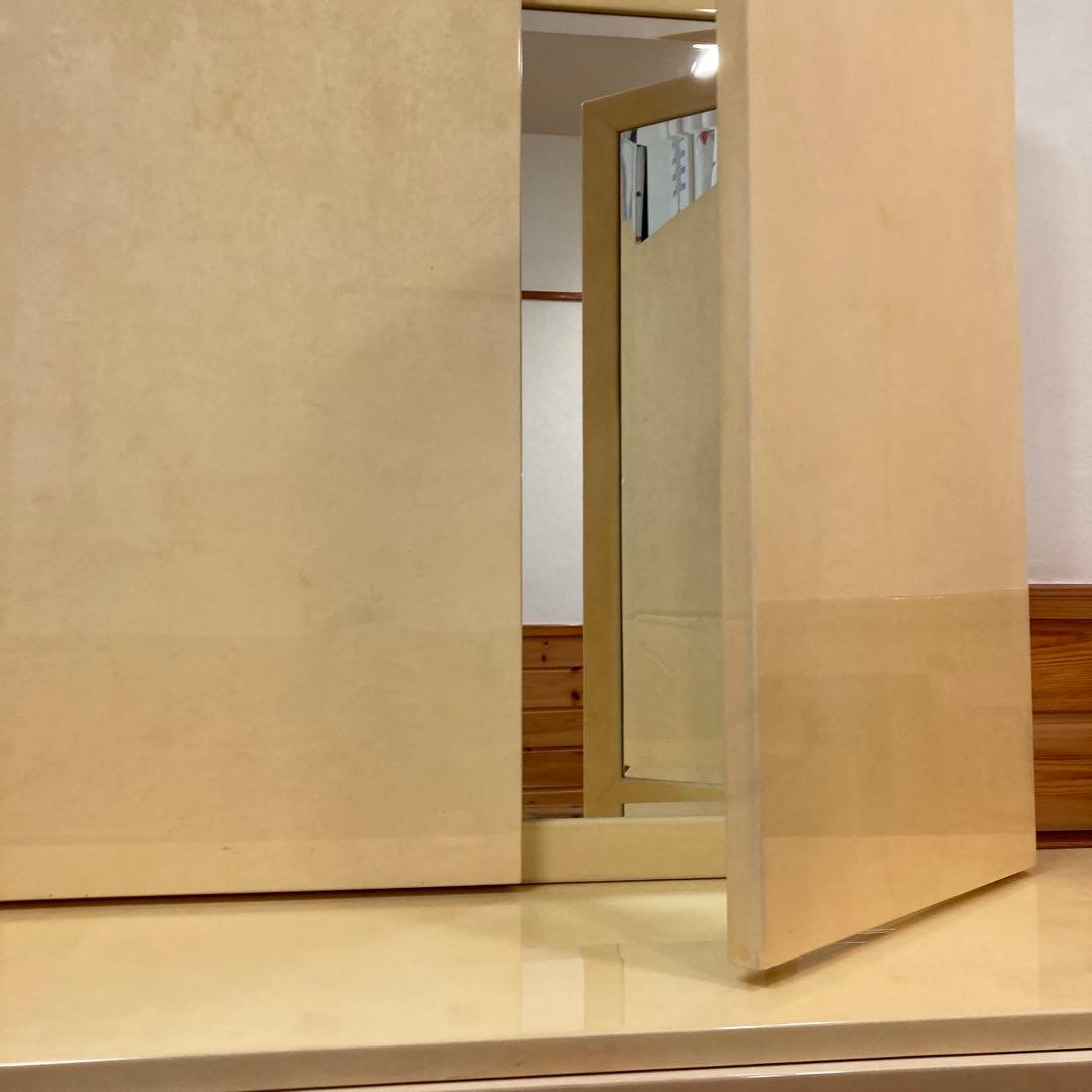 アルド トゥーラ ALDO TURA 山羊革 ドレッサー 三面鏡 - メルカリ