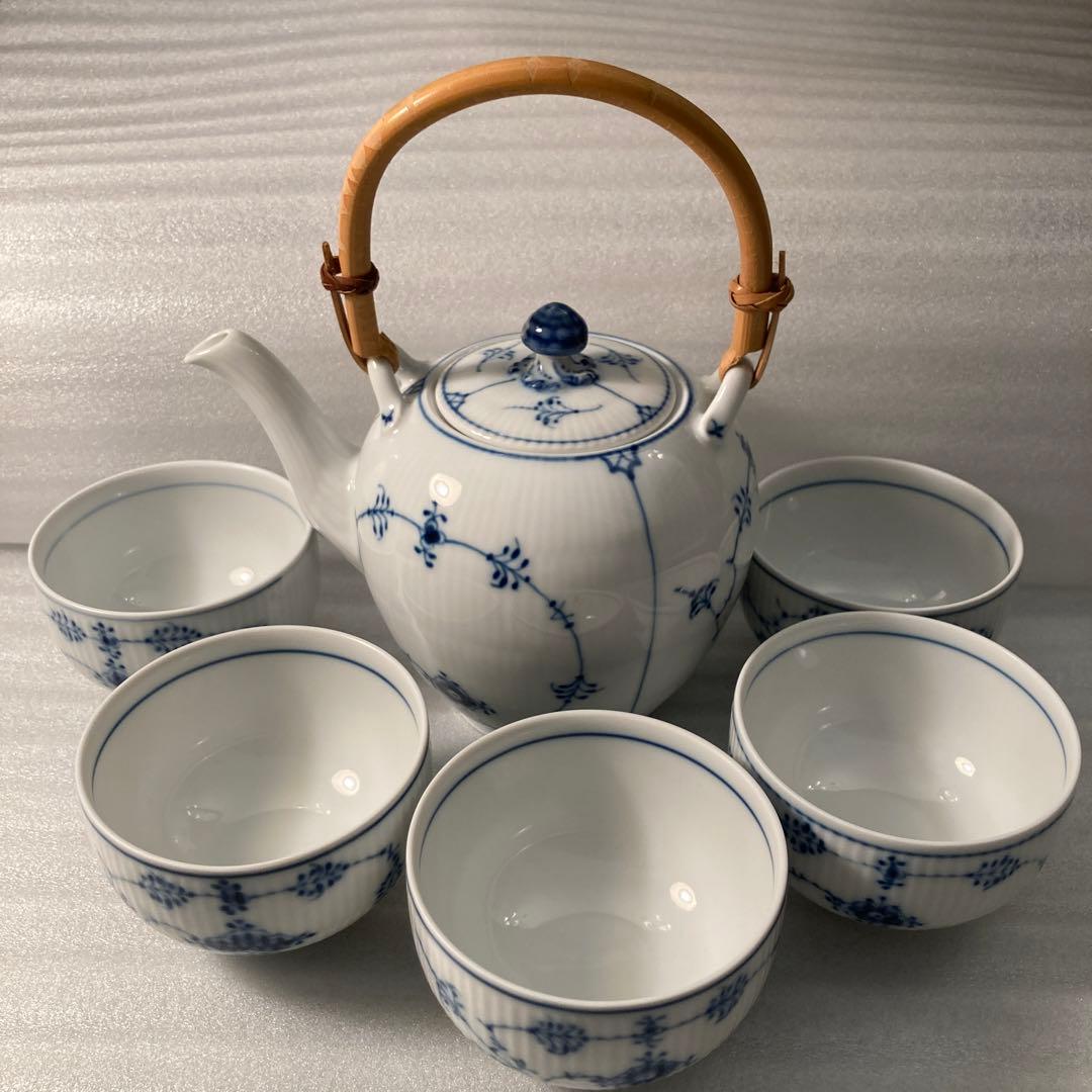 ロイヤルコペンハーゲン　日本茶器　急須　湯呑セット 珍しいお宝。。ロイヤルコペンハーゲン湯呑セットのご紹介入荷