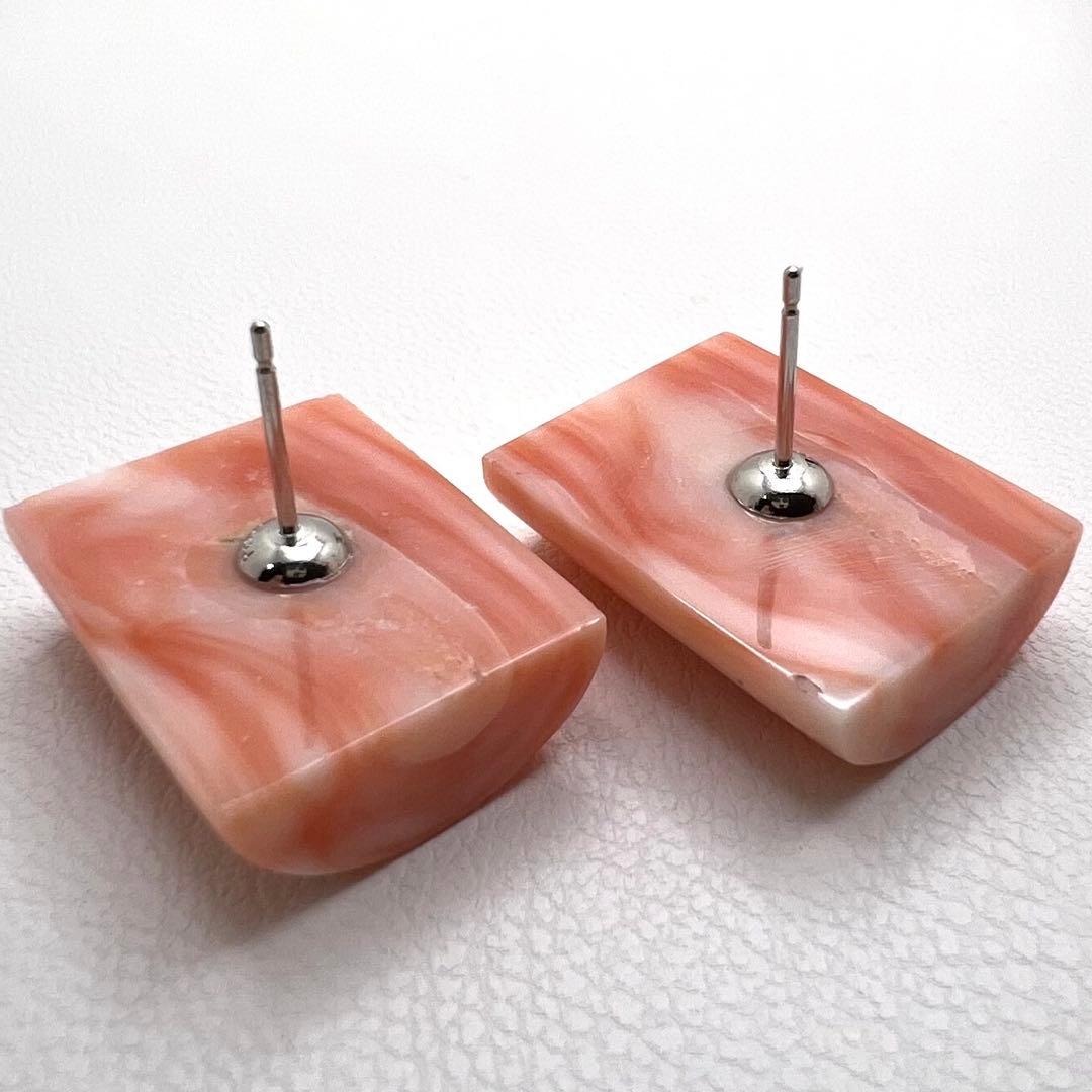 深海珊瑚　プラチナpt900ピアス　9.82g