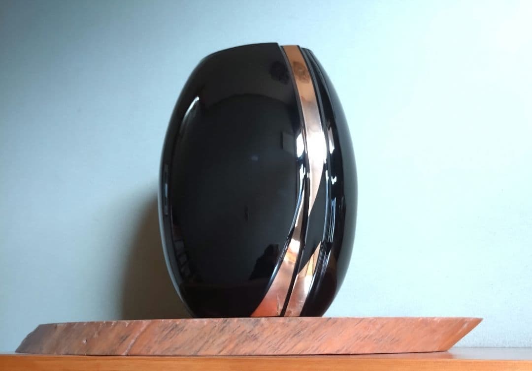 花瓶 藤森兼明 アールデコテイスト ブラック ポストモダン 黒 フラワーベース