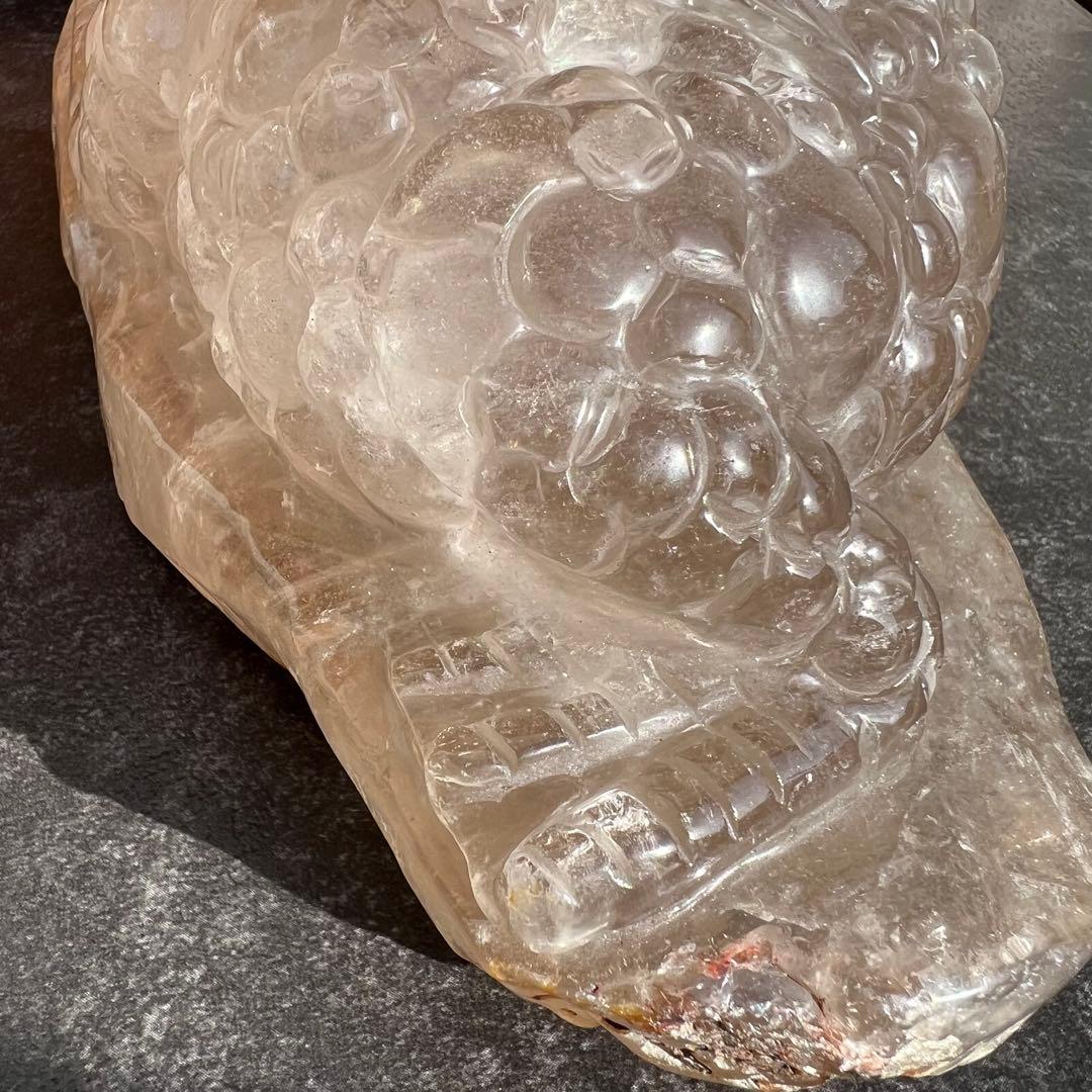 ✨富を招く至高の霊獣✨レインボー ライトニング水晶 三脚蟾蜍 金蟾