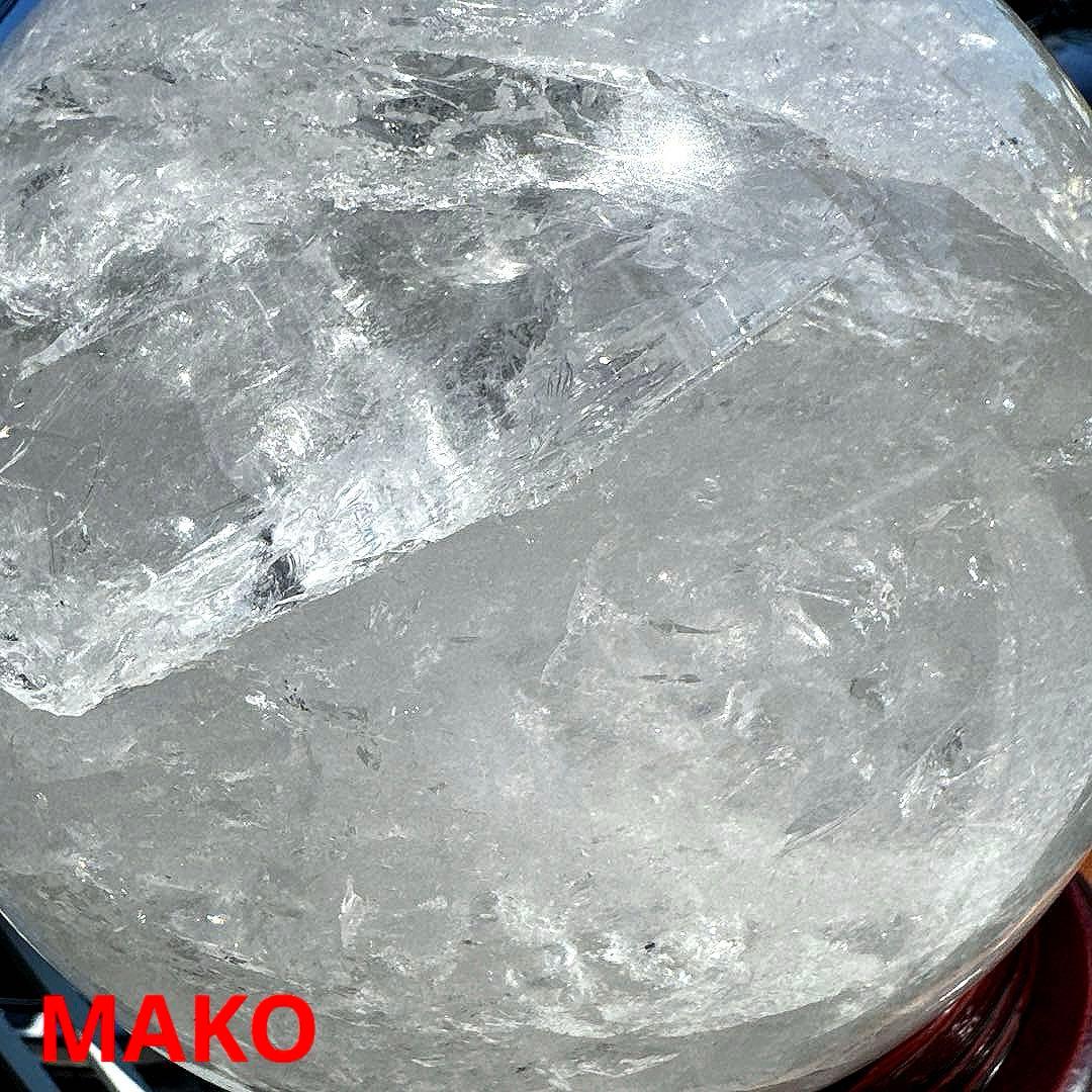 M1800☆水晶丸玉220mm 14.2Kg☆ブラジル・コリント産☆天然石　原石