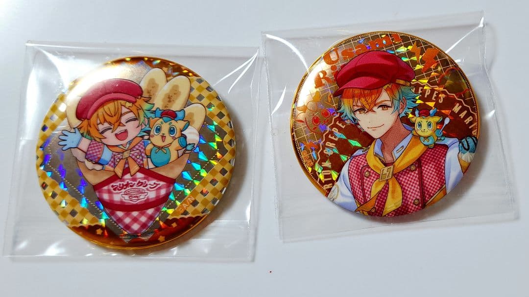 にじさんじ 缶バッチ マリオンクレープ コラボ 宇佐美 リト - メルカリ