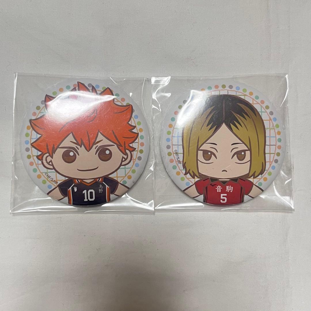 ハイキュー!! 日向翔陽 孤爪研磨 セガラッキーくじ 缶バッジ 2点セット