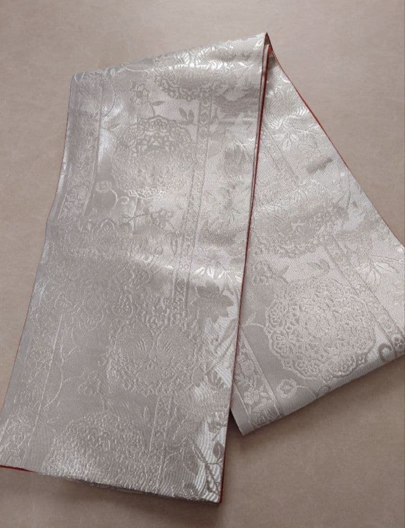 正絹　七五三　袋帯　銀系 楽天市場】＼まとめ割☆終了間近／ 七五三 帯 7歳 袷用 日本製 訳あり