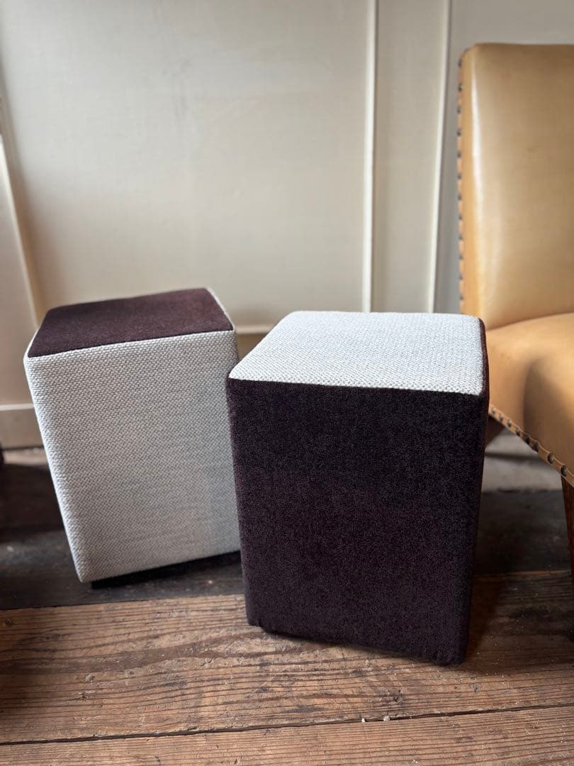 展示品SALE◼︎ファブリックスツール2脚セット白黒モノトーンオットマン踏台 楽天市場】【送料無料】《完成品》キューブスツールボックス1P