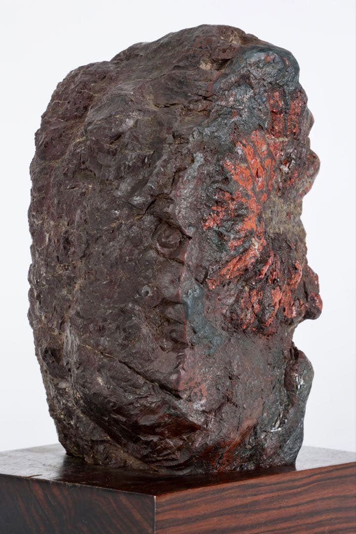 菊花石 赤花 大輪 台座付 5.2kg 原石 天然石 鑑賞石 水石 盆石 紋石