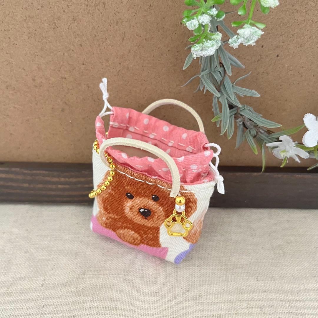 2408-12 ミニチュア巾着トートサシェ 香り袋 SOLD→ご注文承ります♡