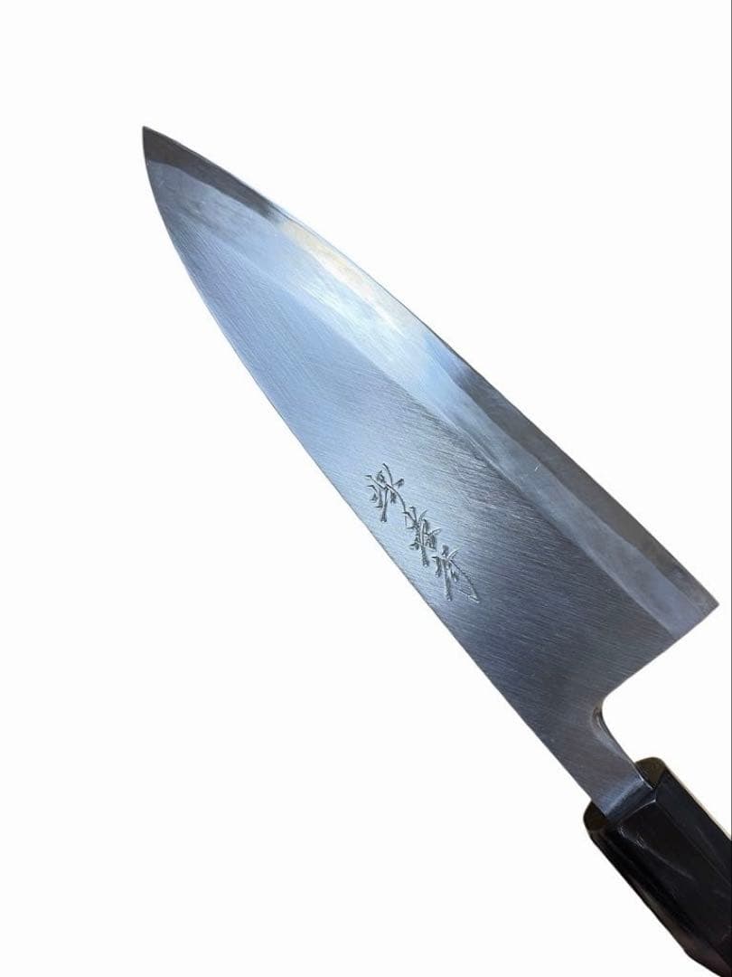 168mm 青二鋼黒檀柄仕様 出刃包丁 堺孝行 印 168mm 青二鋼黒檀柄仕様 出刃包丁 堺孝行 印 - メルカリ