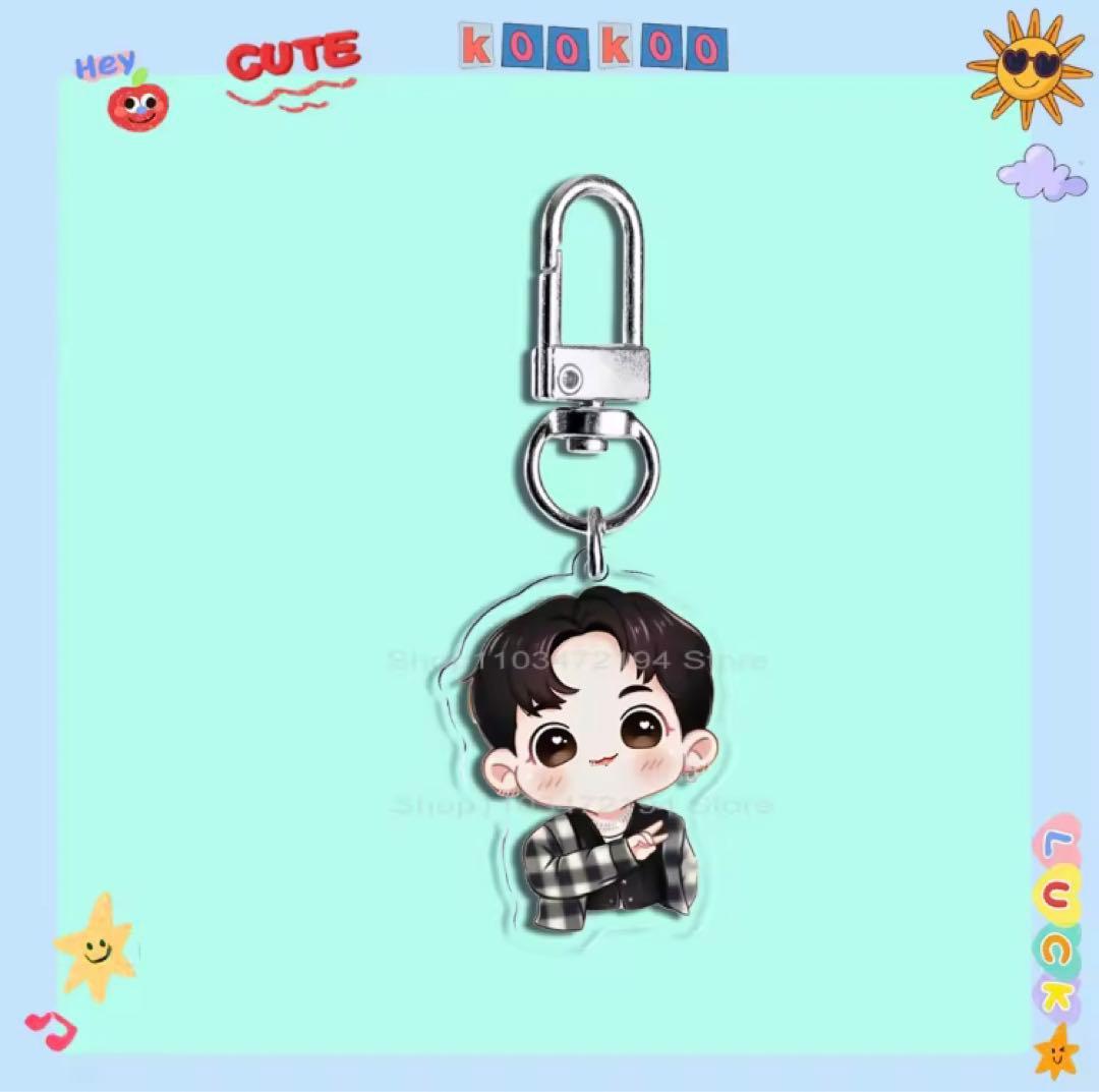 BTS JungKook グク イラストアクリルキーホルダー⑤ - メルカリ