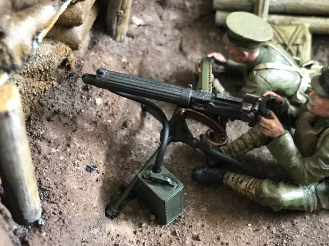 ジオラマ WW1 イギリス軍ICM 1/35 第一次世界大戦 塹壕シーン 完成品