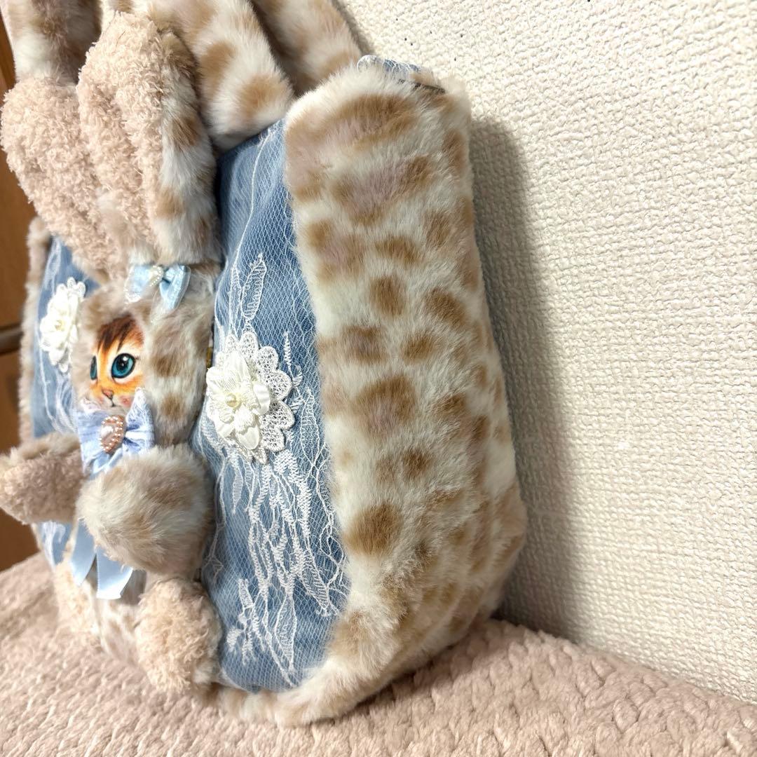 黒*こ様 コヤンイサムチョン うさぎボリちゃん ふわモコ ラウンドトート