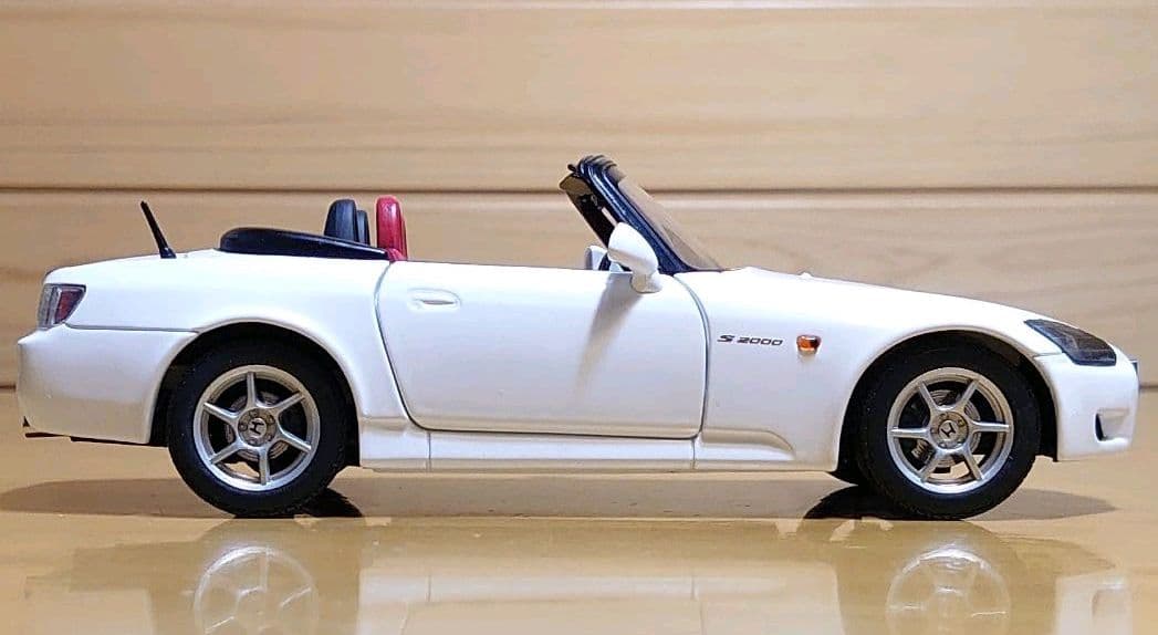 エブロEBBROホンダS2000 1/24プレミアムコレクション白ホワイト中古品