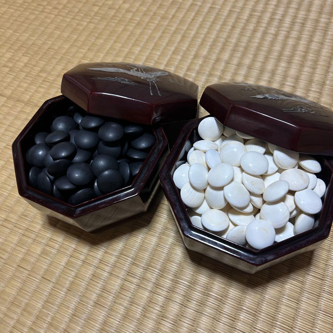 装飾碁石 楽天市場】碁石 日向特製蛤碁石 22号 雪印 (厚み6.3mm) : 将棋囲碁専門